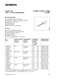 Datasheet LGB480-EH производства Siemens